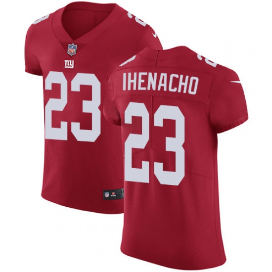Men's Nike New York Giants #23 Duke Ihenacho Red Alternate Vapor Untouchable Elite Player NFL Jersey - Ujersey