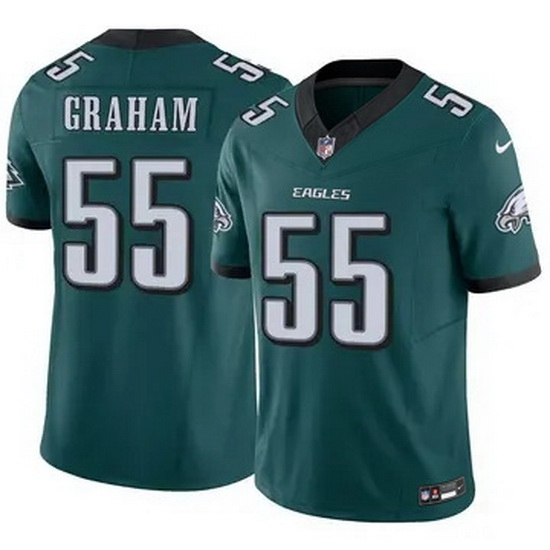 Youth Philadelphia Eagles #55 Brandon Graham Green F U S E Stitched NFL Jersey - Ujersey