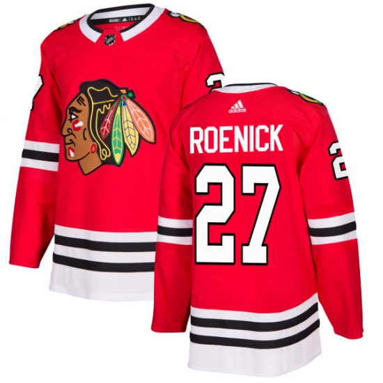Youth Adidas Chicago Blackhawks #27 Jeremy Roenick Authentic Red Home NHL Jersey - Ujersey