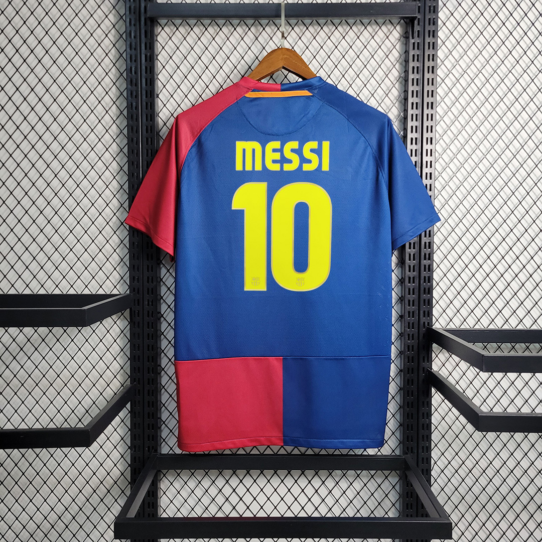 Messi#10 Barcelona Retro Jersey Home Soccer Shirt 2008/09 - UCL - U-jersey