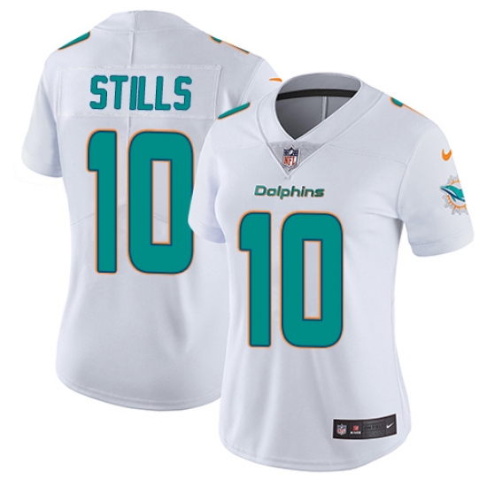 Women's Nike Miami Dolphins #10 Kenny Stills White Vapor Untouchable Limited Player NFL Jersey - Ujersey