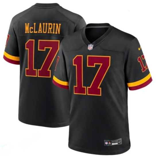 Men's Washington Commanders #17 Terry McLaurin Black Limited Stitched Football Jersey - Ujersey
