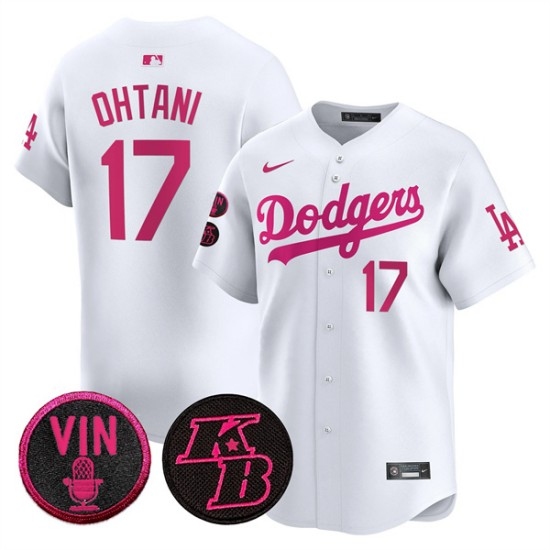 Men's Los Angeles Dodgers #17 Shohei Ohtani White 2026 Mother’s Day Vapor Premier Limited Stitched Baseball Jersey - Ujersey