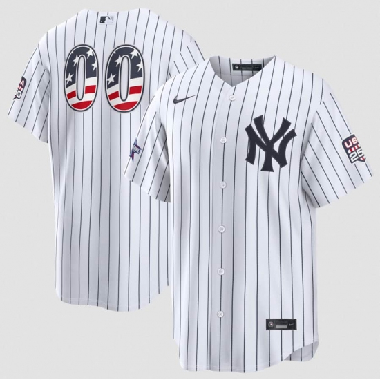 Men's New York Yankees ACTIVE PLAYER Custom White 2026 All-Star Edition Stars & Stripes & USA 250 Fourth of July Home Stadium Stitched Baseball Jersey - Ujersey