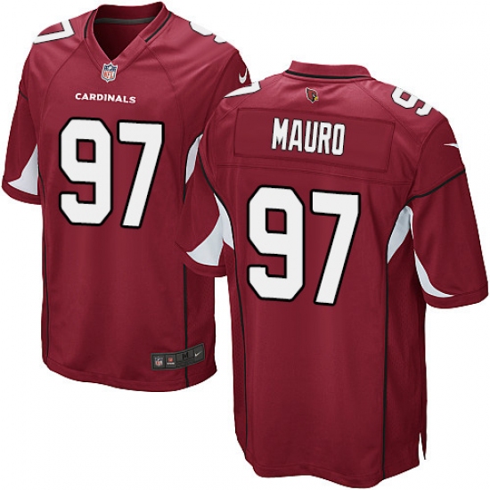Men's Nike Arizona Cardinals #97 Josh Mauro Game Red Team Color NFL Jersey - Ujersey