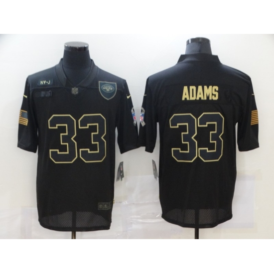 Men's New York Jets #33 Jamal Adams Black Nike 2020 Salute To Service Limited Jersey - Ujersey