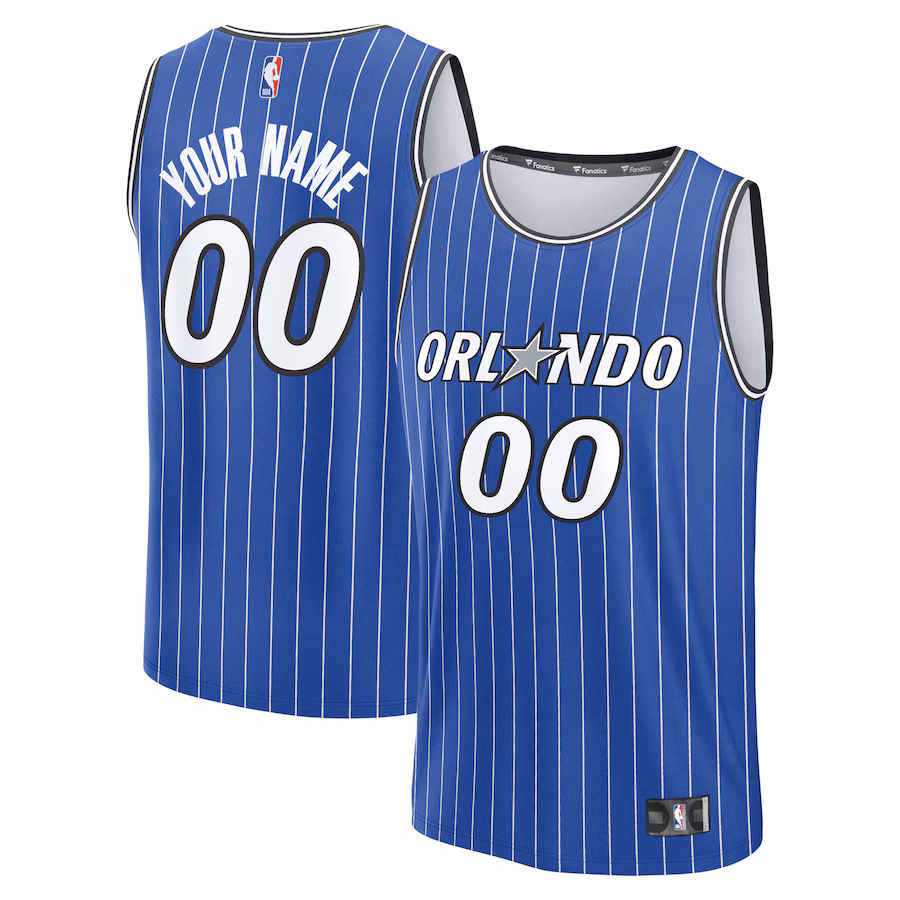 Youth Orlando Magic Fanatics Blue Fast Break Replica Custom Jersey - Icon Edition - Ujersey