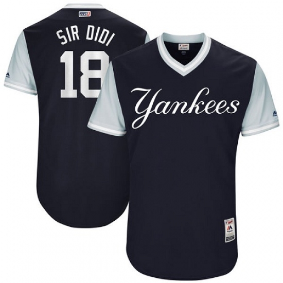 Men's Majestic New York Yankees #18 Didi Gregorius 