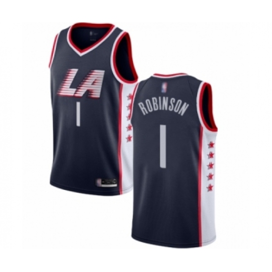 Youth Los Angeles Clippers #1 Jerome Robinson Swingman Navy Blue Basketball Jersey - City Edition