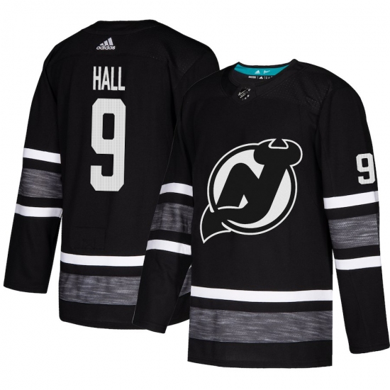 Men's Adidas New Jersey Devils #9 Taylor Hall Black 2019 All-Star Game Parley Authentic Stitched NHL Jersey - Ujersey
