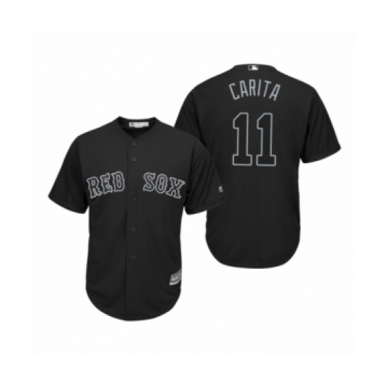 Women's Boston Red Sox #11 Rafael Devers Carita Black 2019 Players Weekend Replica Jersey - Ujersey