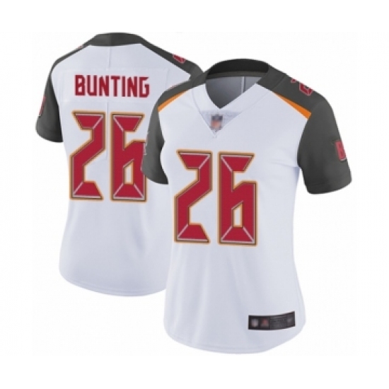 Women's Tampa Bay Buccaneers #26 Sean Bunting White Vapor Untouchable Limited Player Football Jersey - Ujersey