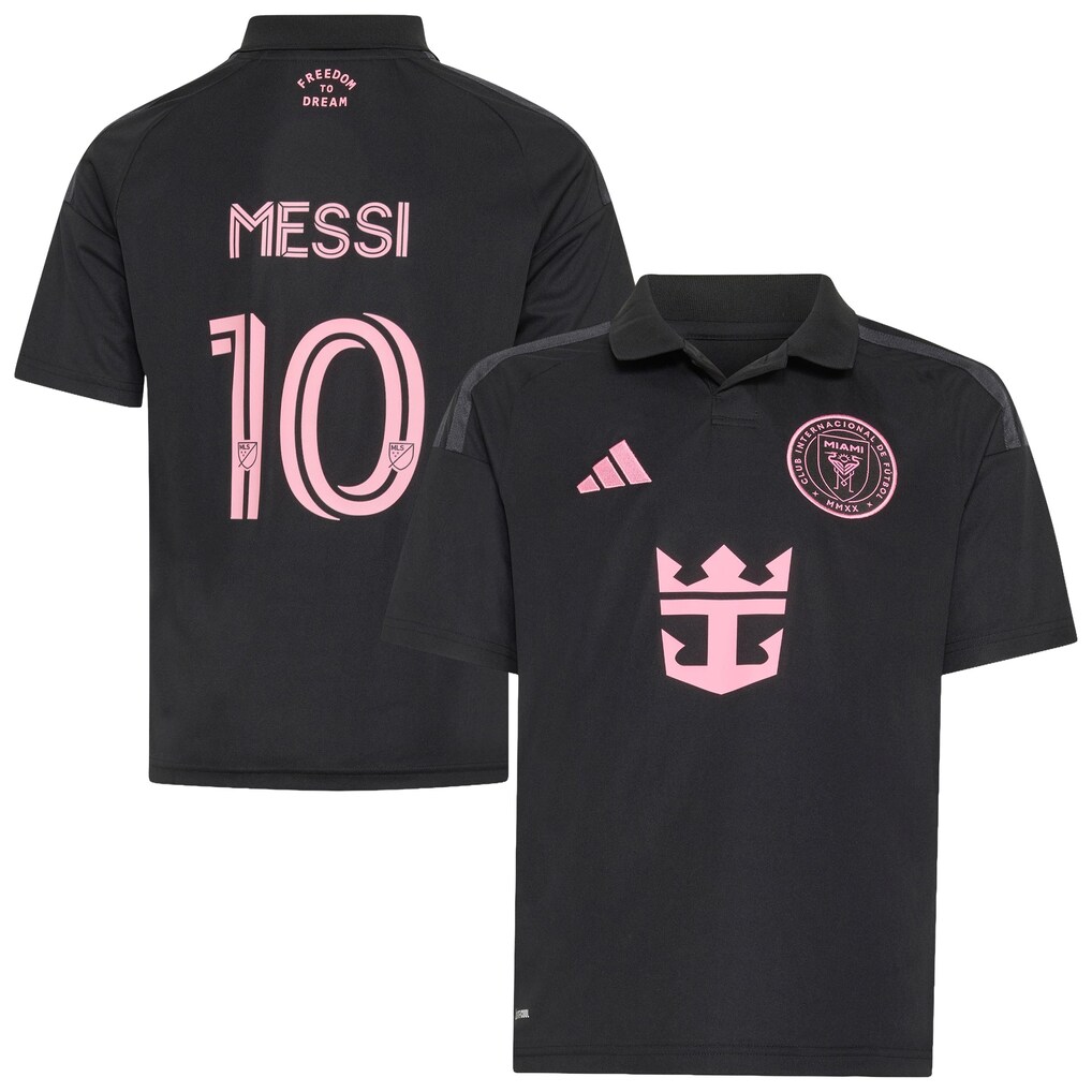 Youth Inter Miami CF Lionel Messi adidas Black 2026 Presagio Replica Jersey - Ujersey