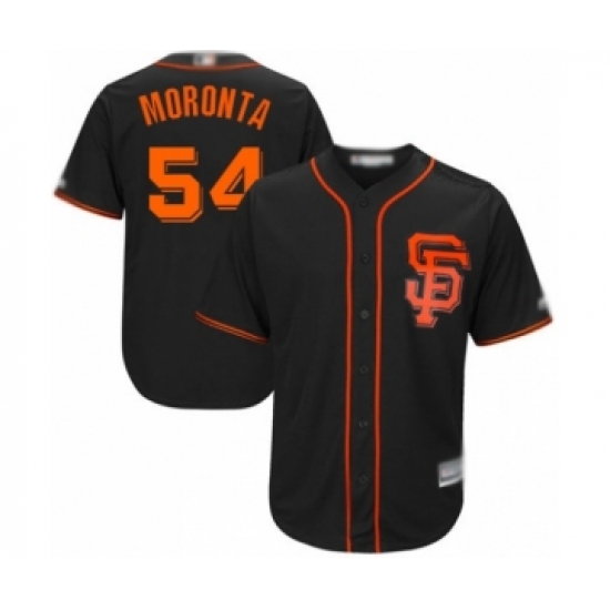 Youth San Francisco Giants #54 Reyes Moronta Authentic Black Alternate Cool Base Baseball Player Jersey - Ujersey