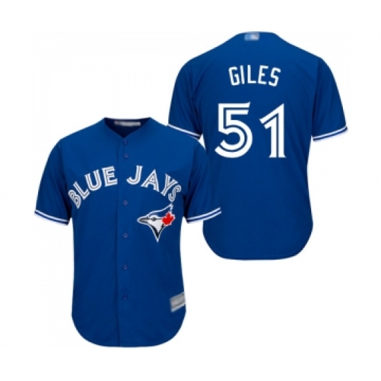 Youth Toronto Blue Jays #51 Ken Giles Replica Blue Alternate Baseball Jersey - Ujersey