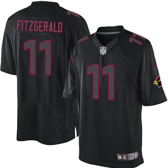 Men's Nike Arizona Cardinals #11 Larry Fitzgerald Limited Black Impact NFL Jersey - Ujersey