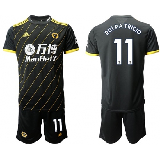 Wolves #11 Rui Pa Tricio Away Soccer Club Jersey
