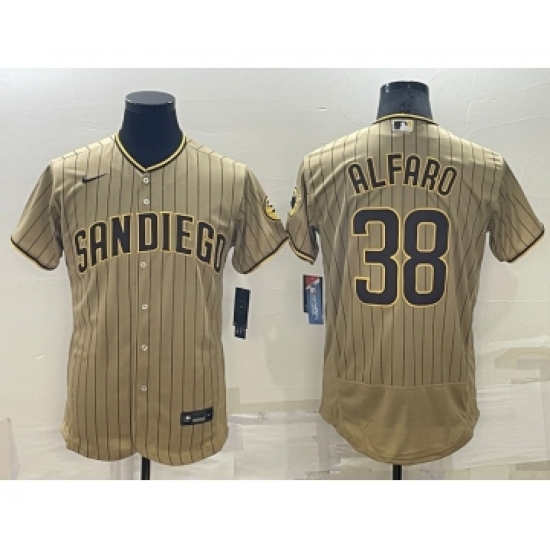 Men's San Diego Padres #38 Jorge Alfaro Grey Stitched MLB Flex Base Nike Jersey - Ujersey