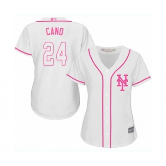 Women's New York Mets #24 Robinson Cano Authentic White Fashion Cool Base Baseball Jersey - Ujersey
