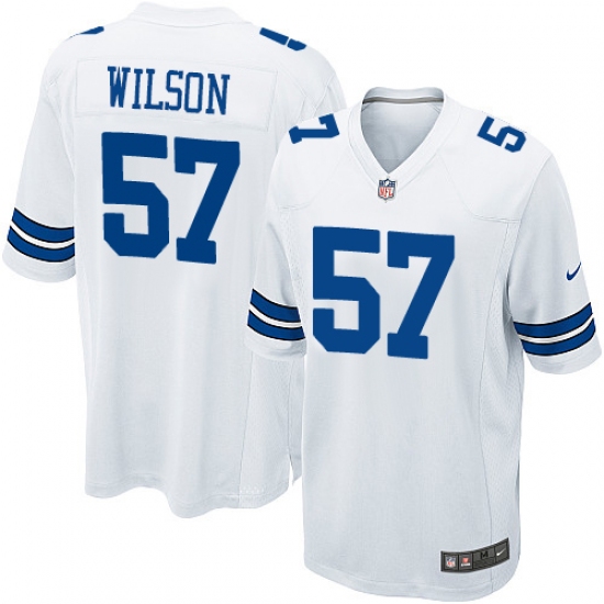 Men's Nike Dallas Cowboys #57 Damien Wilson Game White NFL Jersey - Ujersey