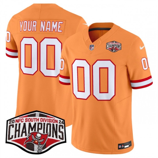 Men's Tampa Bay Buccaneers Active Player Custom Orange F.U.S.E. 2024 NFC South Champions Limited Stitched Jersey - Ujersey