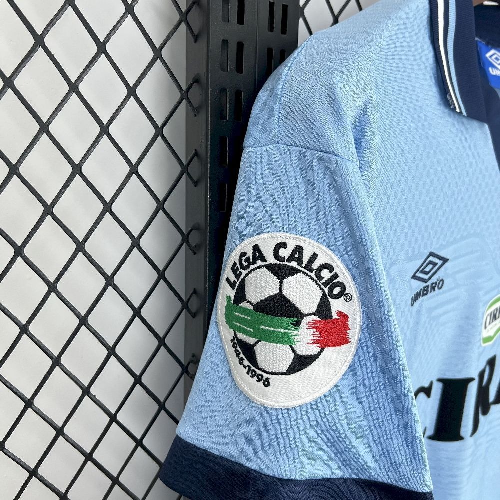 Lazio Retro Soccer Jersey Home Custom Shirt 1996-97 - ujerseystore