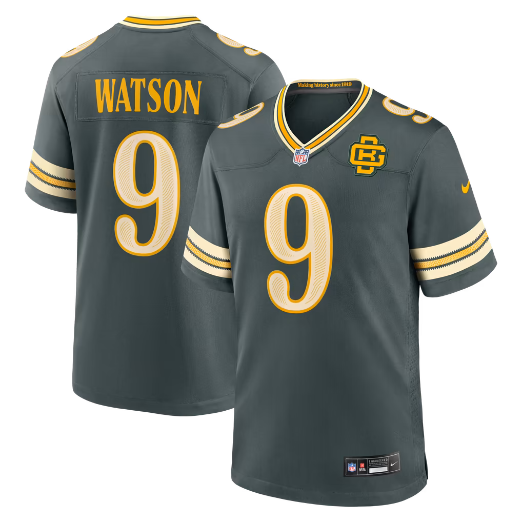 Men's Green Bay Packers Christian Watson Nike Green 2026 Rivalries Collection Game Jersey