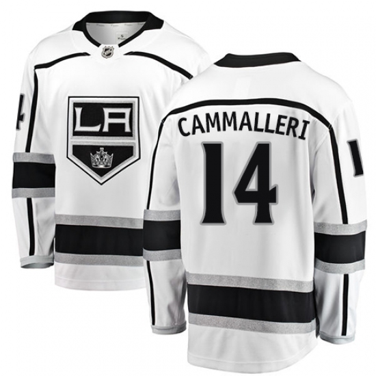 Men's Los Angeles Kings #14 Mike Cammalleri Authentic White Away Fanatics Branded Breakaway NHL Jersey - Ujersey