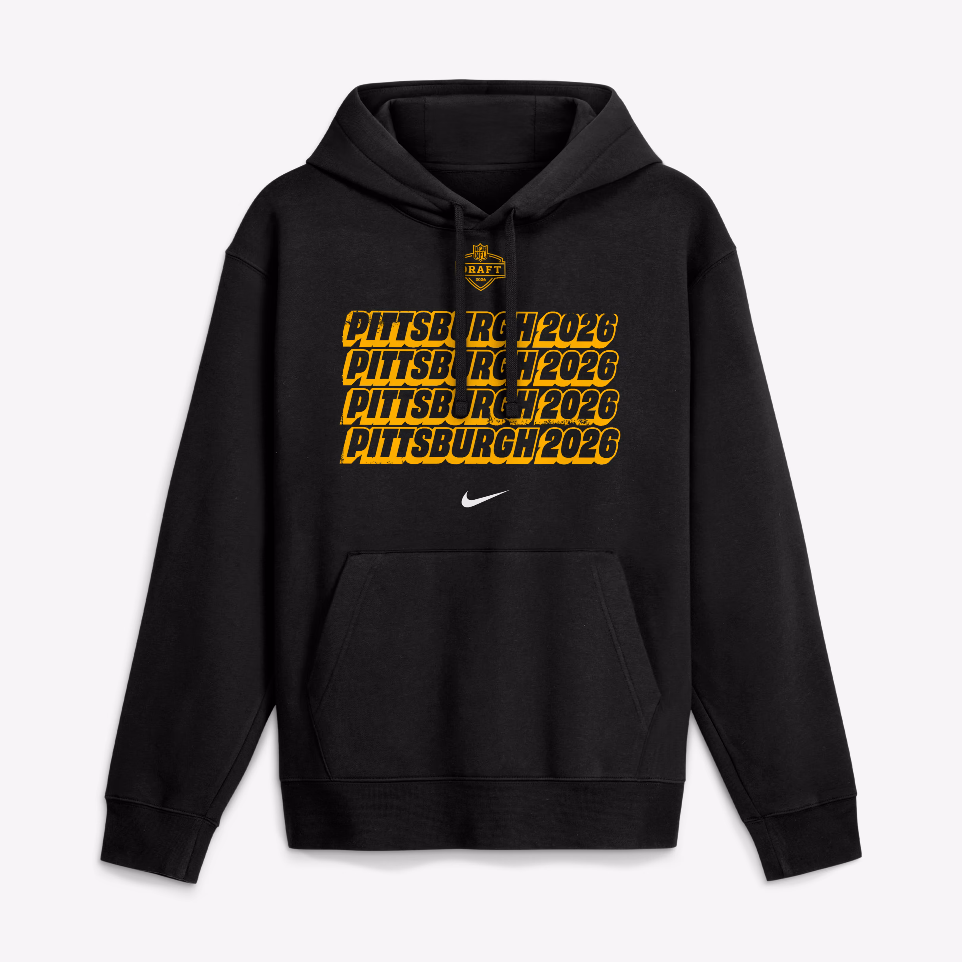 Men's  Nike Black 2026 NFL Draft Repeat Fleece Hoodie