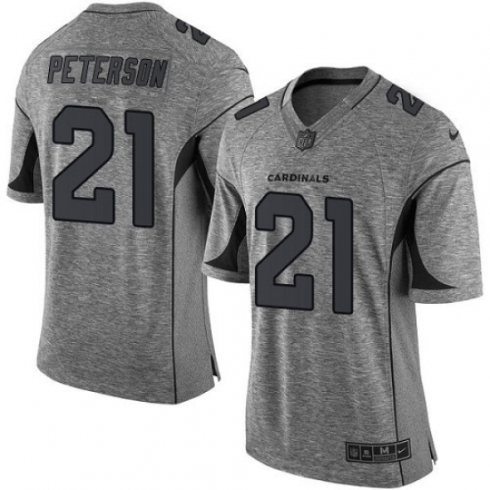 Men's Nike Arizona Cardinals #21 Patrick Peterson Limited Gray Gridiron NFL Jersey - Ujersey