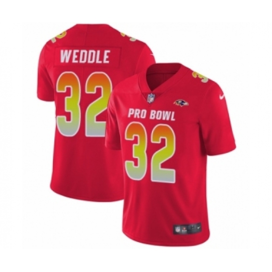 Youth Nike Baltimore Ravens #32 Eric Weddle Limited Red AFC 2019 Pro Bowl NFL Jersey - Ujersey