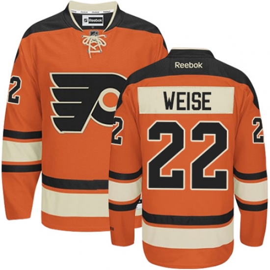 Youth Reebok Philadelphia Flyers #22 Dale Weise Premier Orange New Third NHL Jersey - Ujersey