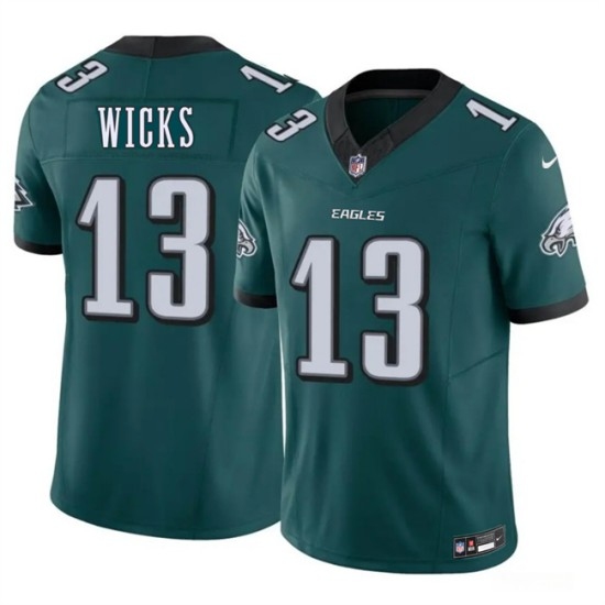 Men's Philadelphia Eagles #13 Dontayvion Wicks Green 2026 F.U.S.E. Vapor Untouchable Limited Football Stitched Jersey - Ujersey