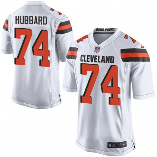 Men's Nike Cleveland Browns #74 Chris Hubbard Game White NFL Jersey - Ujersey