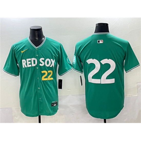 Men's Boston Red Sox #22 Garrett Whitlock Green 2025 City Connect Limited Stitched Baseball Jersey - Ujersey