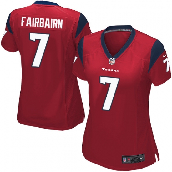 Women's Nike Houston Texans #7 Ka'imi Fairbairn Game Red Alternate NFL Jersey - Ujersey