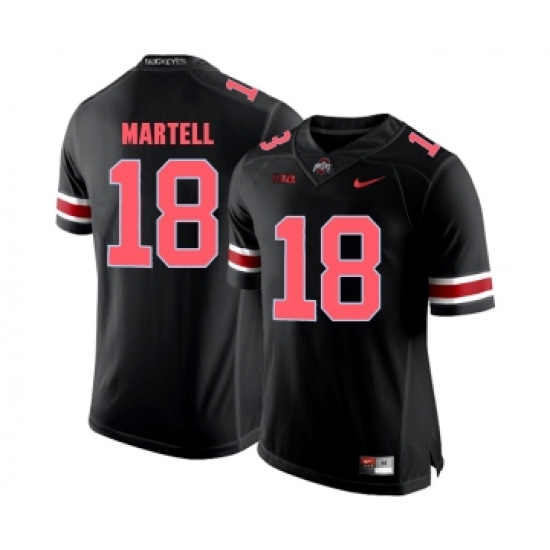 Ohio State Buckeyes 18 Tate Martell Blackout College Football Jersey - Ujersey
