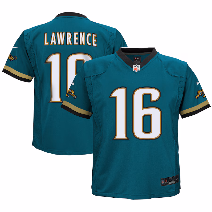 Preschool Jacksonville Jaguars Trevor Lawrence Nike Teal Prowler Throwback Player Game Jersey - Ujersey