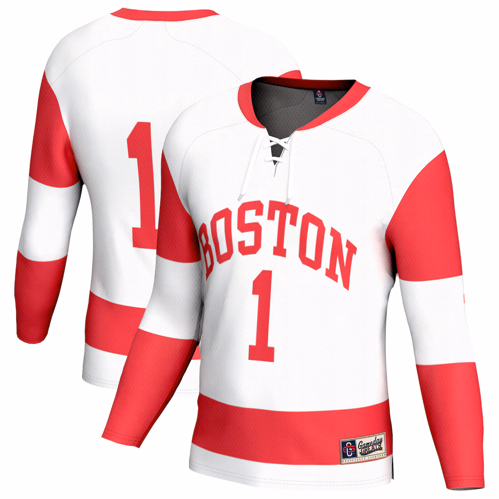 Unisex GameDay Greats White Boston University Lightweight Collegiate Women's Hockey Fashion Jersey - Ujersey Shop