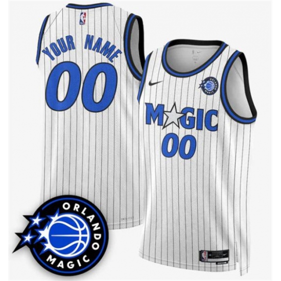 Men's Orlando Magic Active Player Custom White 2025 New Generation of Magic Stitched Basketball Jersey - Ujersey