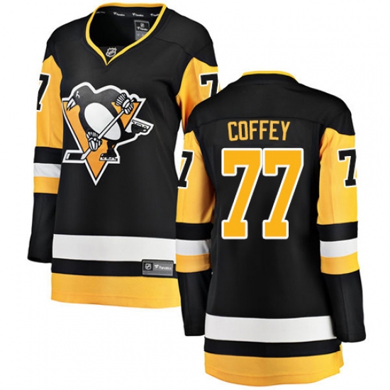 Women's Pittsburgh Penguins #77 Paul Coffey Fanatics Branded Black Home Breakaway NHL Jersey - Ujersey