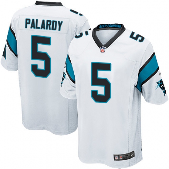 Men's Nike Carolina Panthers #5 Michael Palardy Game White NFL Jersey - Ujersey