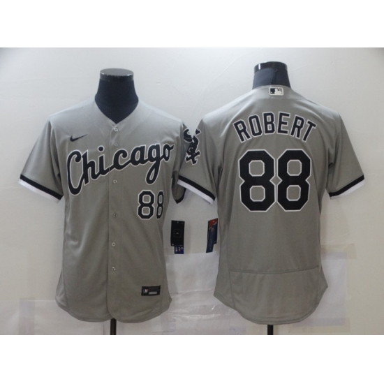 Men's Chicago White Sox #88 Luis Robert Nike Gray Home 2020 Replica Player Jersey - Ujersey