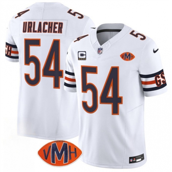 Men's Chicago Bears #54 Brian Urlacher White 2025 F.U.S.E. With 4-Star VMH Vapor Untouchable Limited Football Stitched Jersey - Ujersey