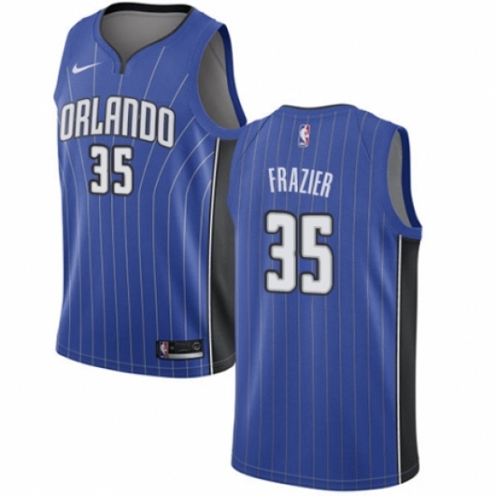 Men's Nike Orlando Magic #35 Melvin Frazier Swingman Royal Blue NBA Jersey - Icon Edition - Ujersey