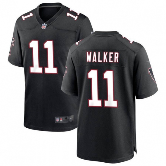 Men's Atlanta Falcons #11 Jalon Walker Black Football Stitched Game Jersey - Ujersey