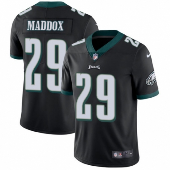 Men's Nike Philadelphia Eagles #29 Avonte Maddox Black Alternate Vapor Untouchable Limited Player NFL Jersey - Ujersey