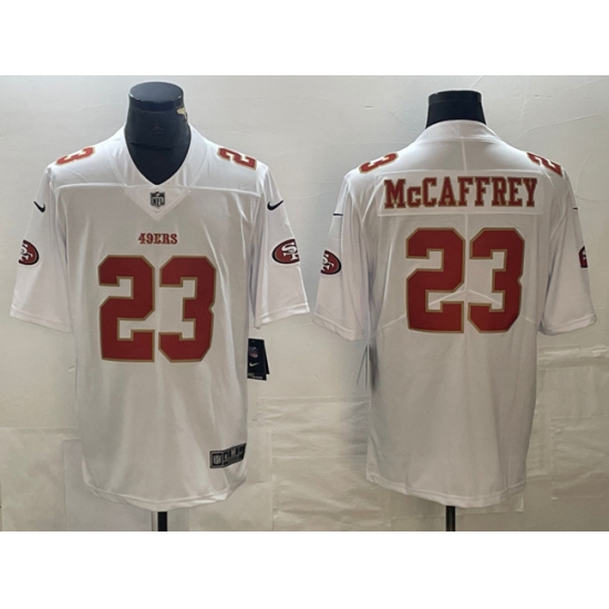 Men's San Francisco 49ers #23 Christian McCaffrey White Vapor Untouchable Limited Football Stitched Jersey - Ujersey