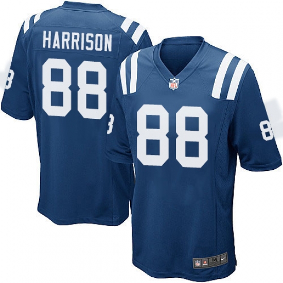 Men's Nike Indianapolis Colts #88 Marvin Harrison Game Royal Blue Team Color NFL Jersey - Ujersey