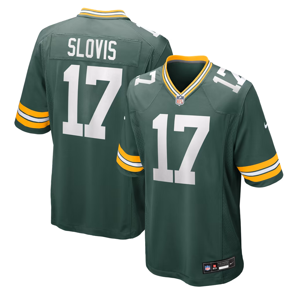 Men's Green Bay Packers Kedon Slovis Nike Green Team Game Jersey - Ujersey Shop